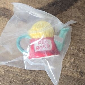 Vintage Red Rose Tea Girl Figurine – Factory Sealed Ceramic Premium Collectible